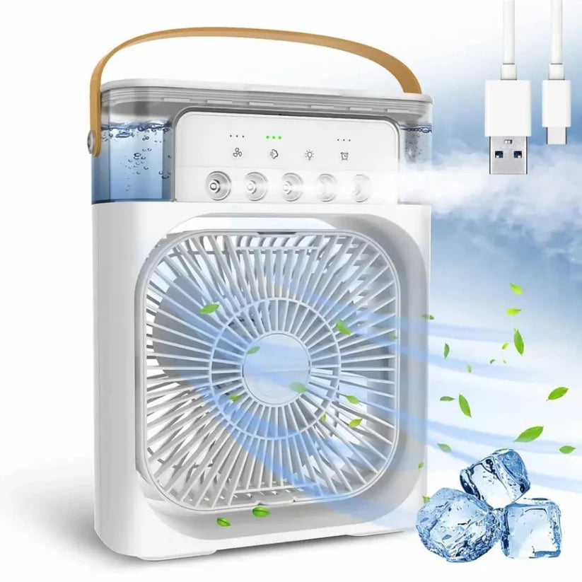 Aqua Mini Air Cooler Fan | Portable 4-in-1 | With Water Spray